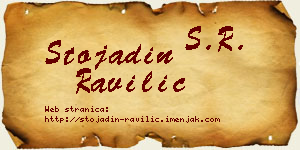 Stojadin Ravilić vizit kartica